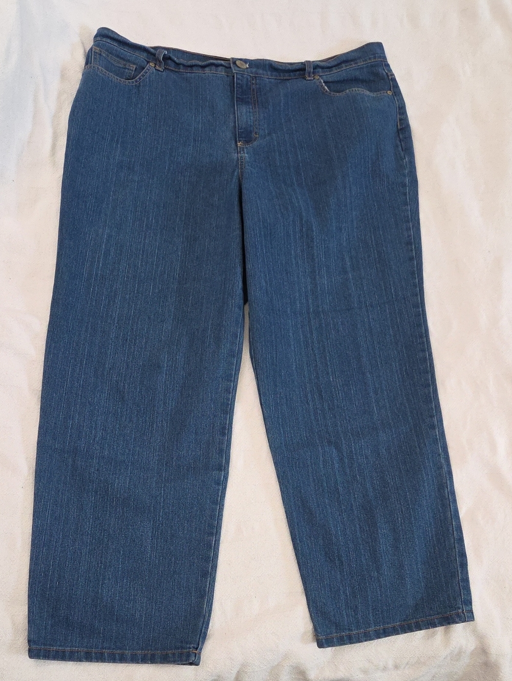 Basic Editions Classic Fit Jeans Size 18 Short Medium Wash Denim 2/$20